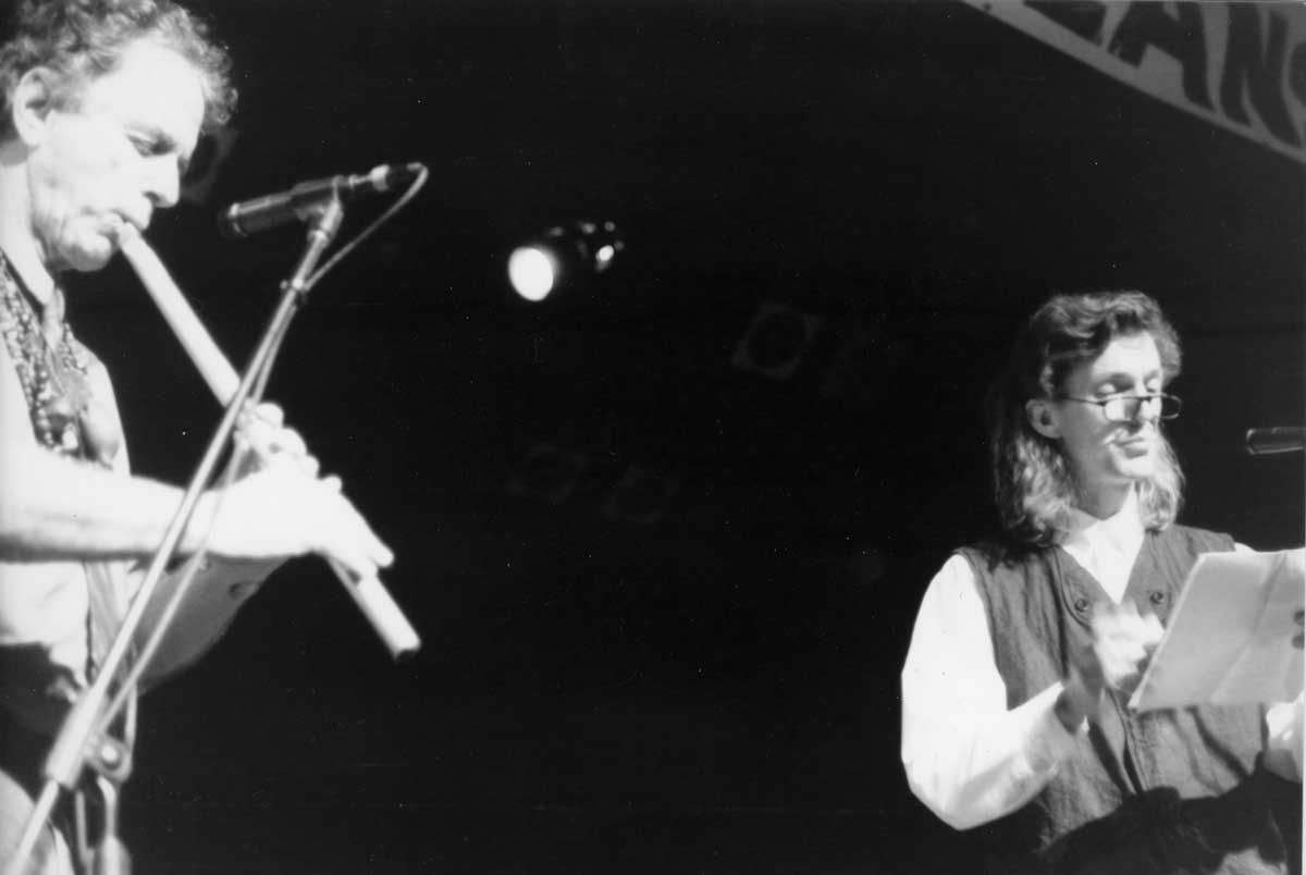 David Amram and Ron Whitehead New Orleans 1996 - photo by Casey Cyr