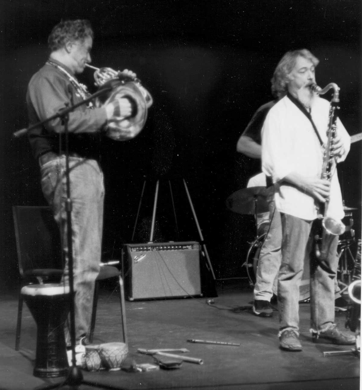 David Amram Jamming, New Orleans 1996 - photo by Casey Cyr