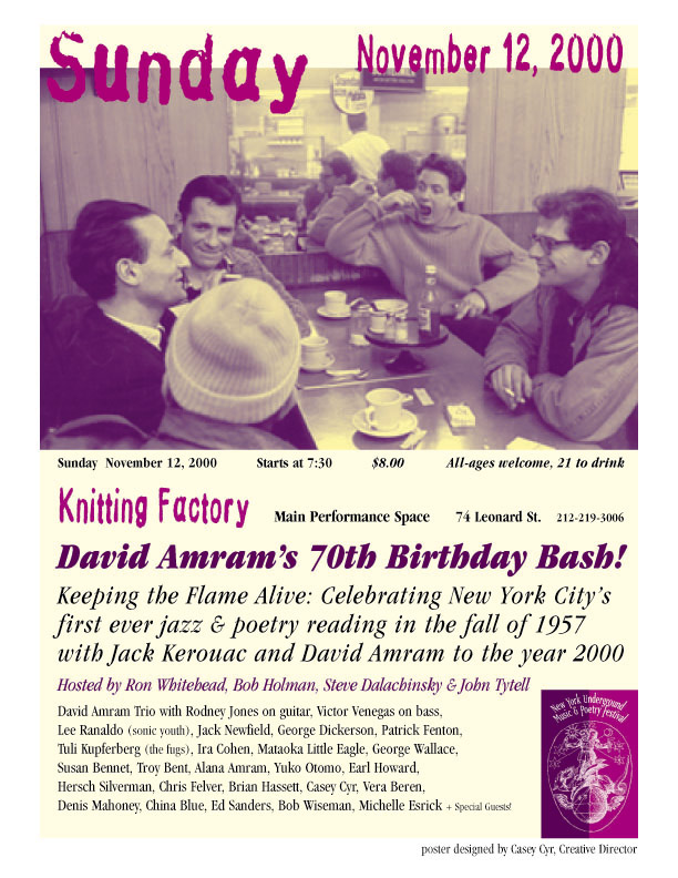 David Amram's 70th Birthday Bash at The Knitting Factory NYC