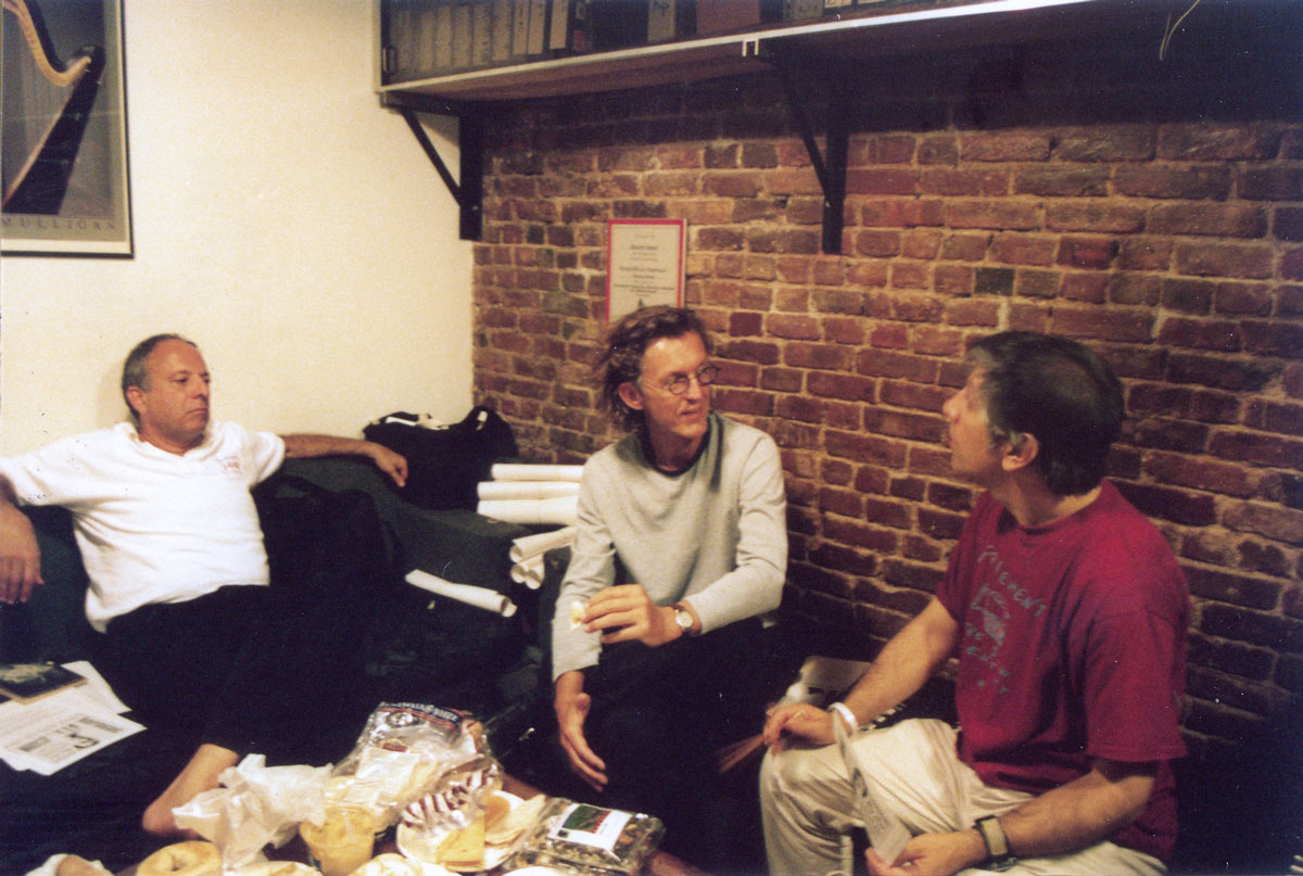 Ron Whitehead, Lee Ranaldo, George Wallace in the studio for David Amram Poetry JAM by Calque Cinema, Casey Cyr, Producer